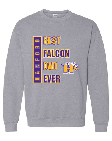 Hanford Falcons Best Falcon Dad Men's Sweatshirt