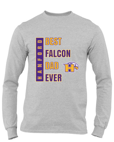 Hanford Falcons Best Falcon Dad Men's LS T-Shirt