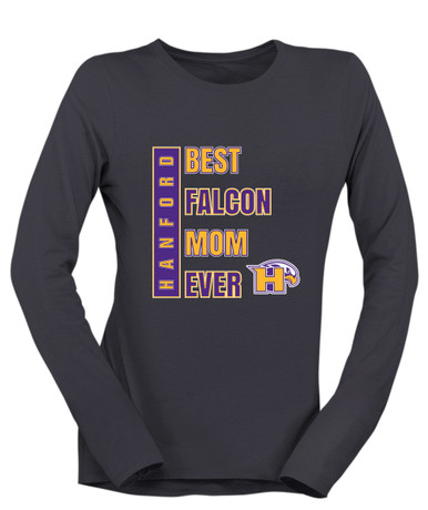 Hanford Falcons Best Falcon Mom Women's LS T-Shirt