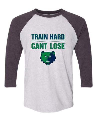 Creekview Grizzlies Train Hard, Can't Lose Men's Baseball T-Shirt