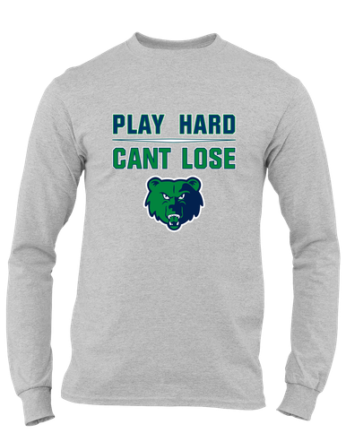 Creekview Grizzlies Play Hard, Can't Lose Men's LS T-Shirt