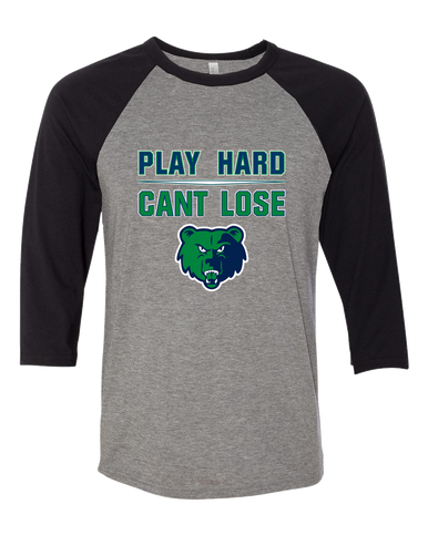 Creekview Grizzlies Play Hard, Can't Lose Men's Baseball T-Shirt