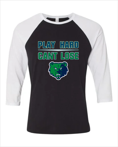 Creekview Grizzlies Play Hard, Can't Lose Women's Baseball T-Shirt