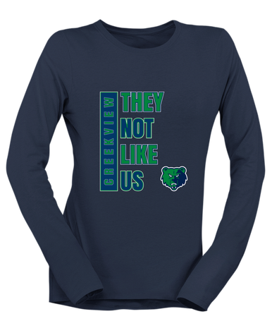 Creekview Grizzlies They Not Like Us #1 Women's LS T-Shirt