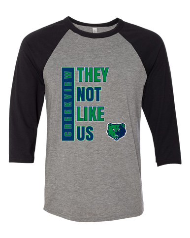 Creekview Grizzlies They Not Like Us #1 Women's Baseball T-Shirt