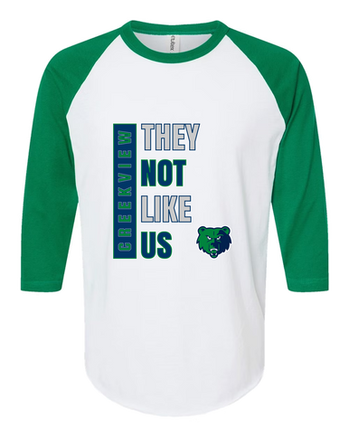 Creekview Grizzlies They Not Like Us #1 Men's Baseball T-Shirt