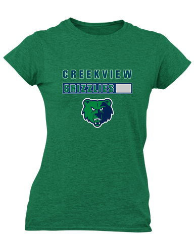 Creekview Grizzlies Mascot #7 Women's Premium SS T-Shirt