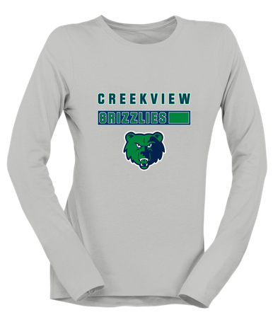 Creekview Grizzlies Mascot #7 Women's Premium LS T-Shirt