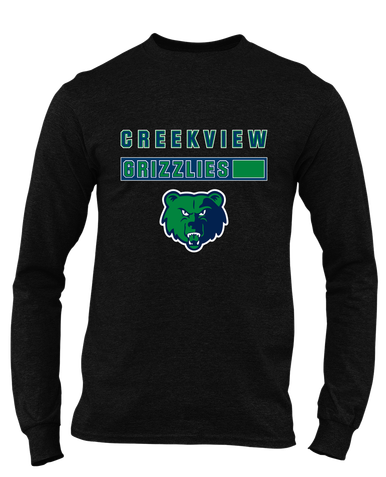 Creekview Grizzlies Mascot #7 Men's LS T-Shirt