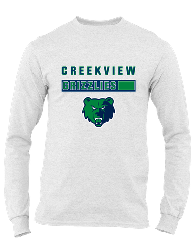 Creekview Grizzlies Mascot #7 Men's Premium LS T-Shirt