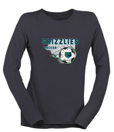 Creekview Grizzlies Soccer #2 Women's Premium LS T-Shirt