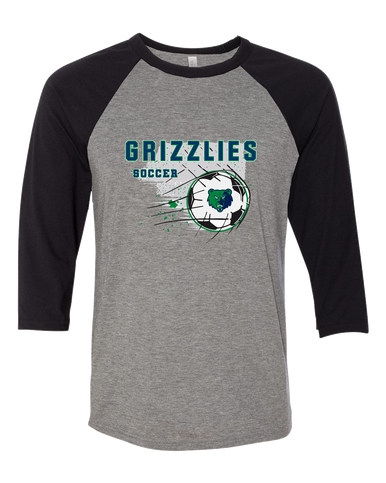 Creekview Grizzlies Soccer #2 Women's Baseball T-Shirt