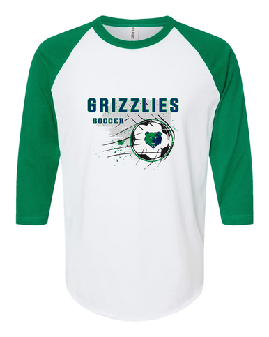 Creekview Grizzlies Soccer #2 Men's Baseball T-Shirt
