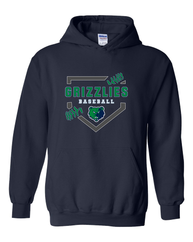 Creekview Grizzlies Baseball #2 Men's Hoodie