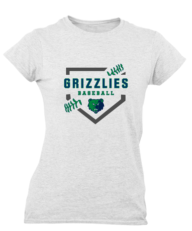 Creekview Grizzlies Baseball #2 Women's Premium SS T-Shirt