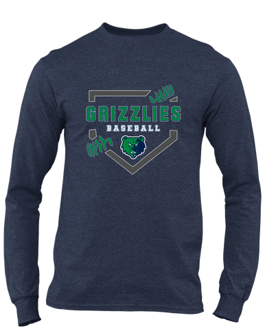 Creekview Grizzlies Baseball #2 Men's LS T-Shirt