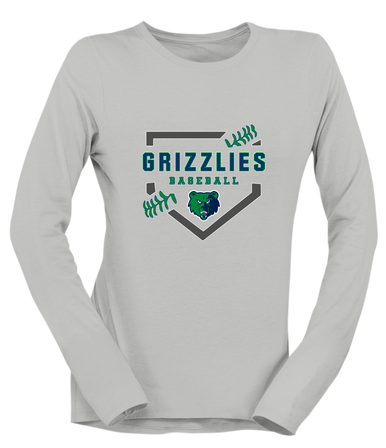 Creekview Grizzlies Baseball #2 Women's Premium LS T-Shirt