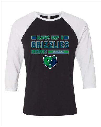 Creekview Grizzlies Mindset Men's Baseball T-Shirt