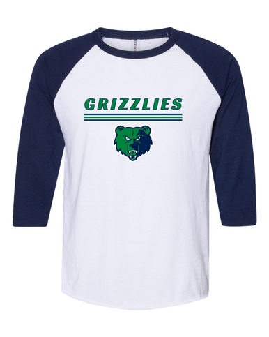 Creekview Grizzlies Mascot #8 Women's Baseball T-Shirt