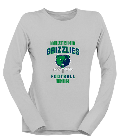 Creekview Grizzlies Football #6 Women's LS T-Shirt