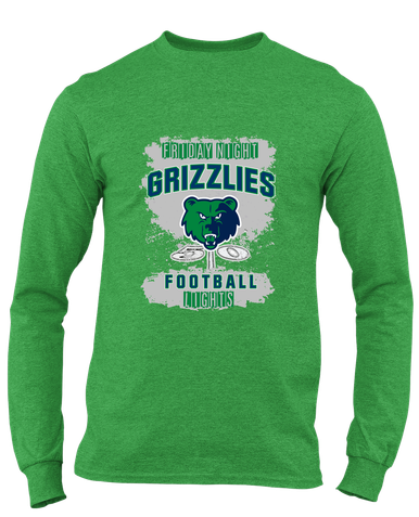 Creekview Grizzlies Football #6 Men's LS T-Shirt