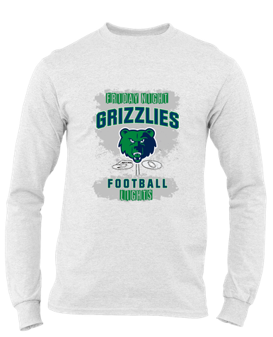 Creekview Grizzlies Football #6 Men's Premium LS T-Shirt