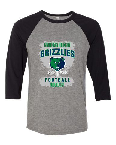 Creekview Grizzlies Football #6 Women's Baseball T-Shirt