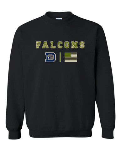 Dacula Falcons Camo Flag Men's Sweatshirt