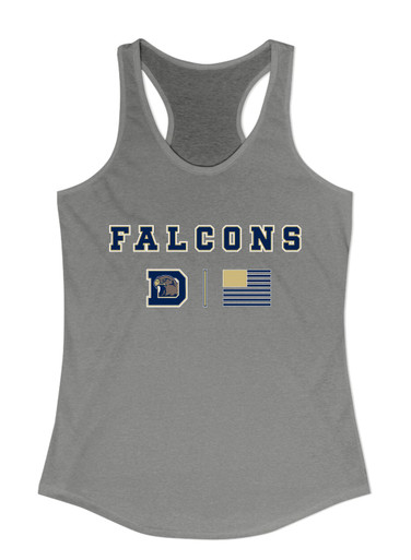 Dacula Falcons Team Colors Flag Women's Tank Top