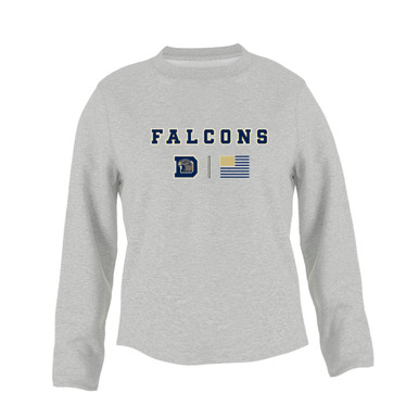 Dacula Falcons Team Colors Flag Women's Sweatshirt