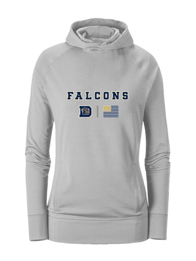 Dacula Falcons Team Colors Flag Women's Hoodie