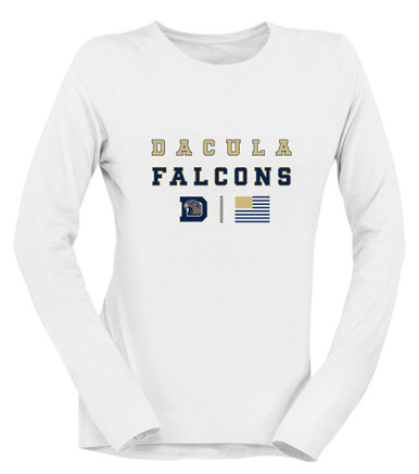 Dacula Falcons Spirit Flag Women's Premium LS T-Shirt