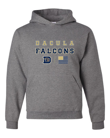 Dacula Falcons Spirit Flag Men's Premium Hoodie