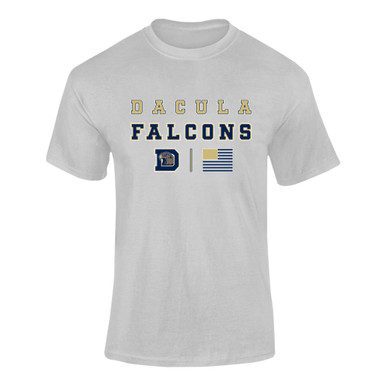 Dacula Falcons Spirit Flag Men's SS T-Shirt