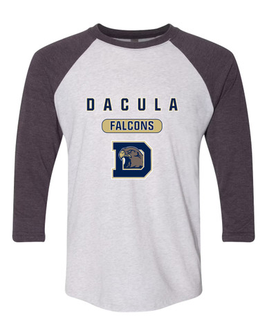 Dacula Falcons Mascot #3 Women's Baseball T-Shirt