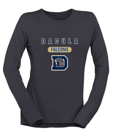Dacula Falcons Mascot #3 Women's Premium LS T-Shirt