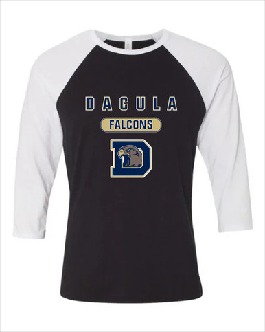 Dacula Falcons Mascot #3 Men's Baseball T-Shirt