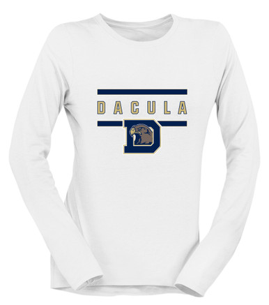 Dacula Falcons Mascot #4 Women's LS T-Shirt