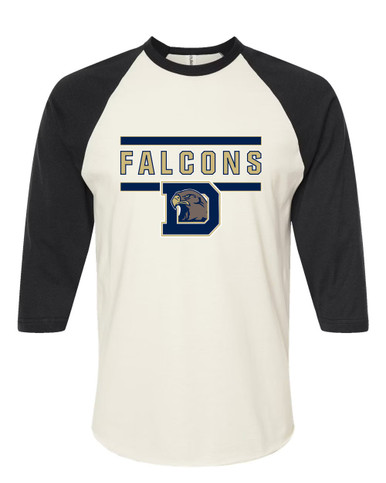 Dacula Falcons Mascot #5 Men's Baseball T-Shirt