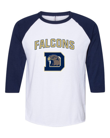 Dacula Falcons Mascot #6 Men's Baseball T-Shirt