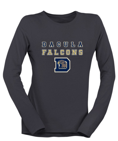 Dacula Falcons Spirit Women's LS T-Shirt