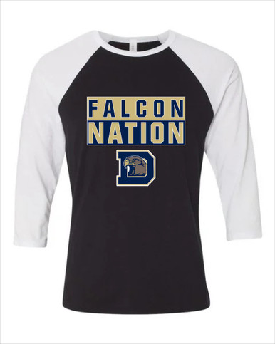 Dacula Falcons Nation #1 Men's Baseball T-Shirt