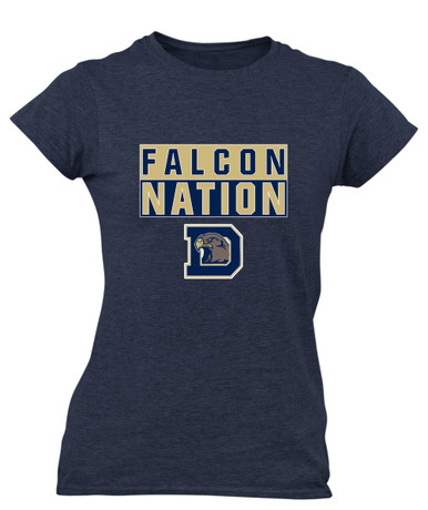 Dacula Falcons Nation #1 Women's Premium SS T-Shirt