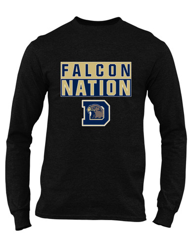Dacula Falcons Nation #1 Men's Premium LS T-Shirt
