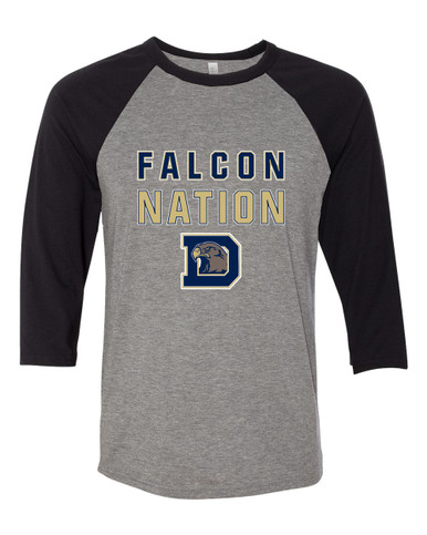 Dacula Falcons Nation #2 Men's Baseball T-Shirt