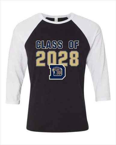 Dacula Falcons Class of 2028 Men's Baseball T-Shirt