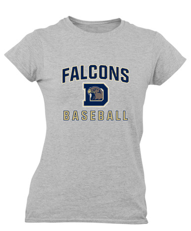 Dacula Falcons Baseball #1 Women's SS T-Shirt