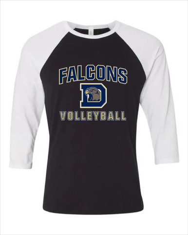 Dacula Falcons Volleyball Women's Baseball T-Shirt