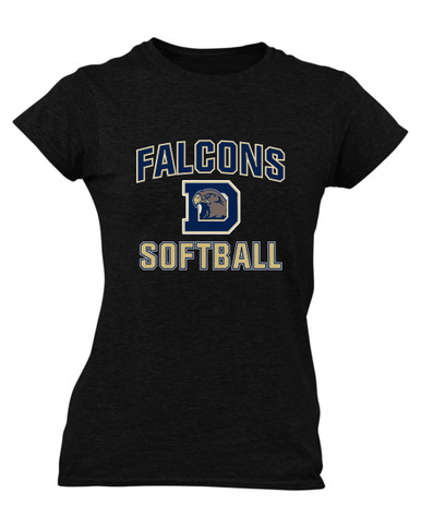 Dacula Falcons Softball #1 Women's SS T-Shirt