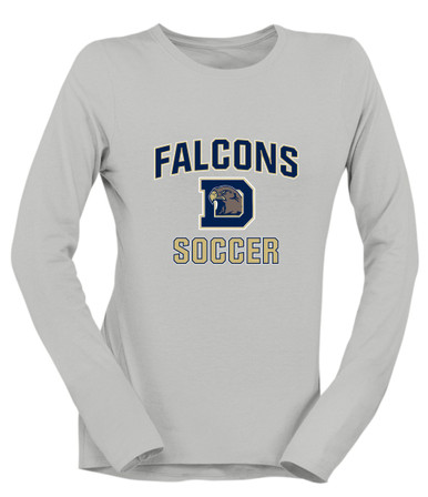Dacula Falcons Soccer #1 Women's Premium LS T-Shirt